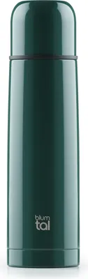 Immagine prodotto di Borraccia thermos Blumtal® da 1 litro verde scuro - Borraccia thermos in acciaio inossidabile, senza BPA e a prova di perdite, per il viaggio