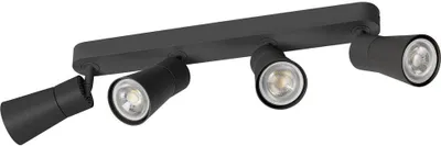 Produktbild von SLV PURI 2.0 Cone, Wand- und Deckenaufbauleuchte, long, 4 x max. 6W GU10, schwarz 1008348