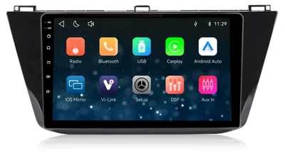 Produktbild von 10 Zoll Autoradio für VW Tiguan 2016-2020 Linux mit CarPlay, Android Auto, Navigation, Bluetooth 5.1, WLAN & Mirror Link