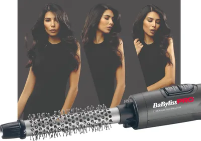 Produktbild von BaByliss BAB2675TTE, Heißluftbürste, Warm, Scrollleiste, Schwarz, Edelstahl, 2,7 m, 700 W
