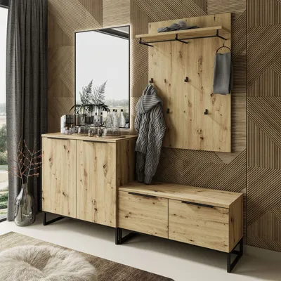 Produktbild von TOP III Garderobe Eiche artisan mit Spiegel