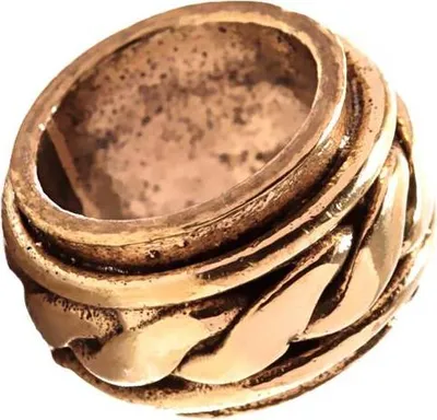 Produktbild von Haar Bartring Katar Wikinger Knotenmuster Antik Bronze 7674