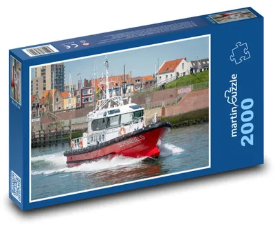 Produktbild von Puzzle 2000 Lotsenboot im Hafen - martinpuzzle