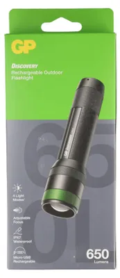 Produktbild von Taschenlampe GP CR41 650lumen inkl. 1x 18650 3,7V Li-Ion Akku