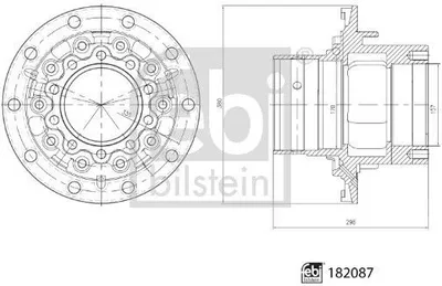 Image de FEBI BILSTEIN 182087 Moyeu de roue essieu arrière