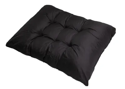 Obrázok produktu pre Vankúše na záhradný nábytok èierny| Vankúš vo ve¾kosti 120x60cm| Vankúš na sedenie z palety Euro| Prešívaný vankúš| Vankúš na sedenie z palety