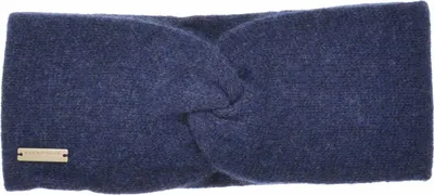 Seeberger Edles Stirnband aus reinem Cashmere in blau