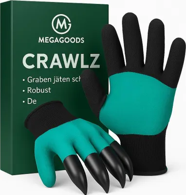 Produktbild von Gartenhandschuhe mit Krallen Graben Jäten Schutz robust DE.