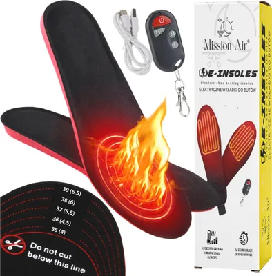 Obrázok produktu pre E-INSOLES vyhrievané vložky do topánok 35-40