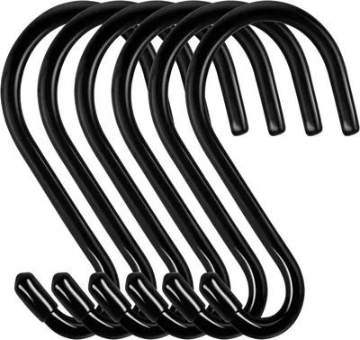 Produktbild von Edelstahl-S-Haken, 15 cm, Tragfähigkeit bis zu 30 kg, für Küche und Bad.