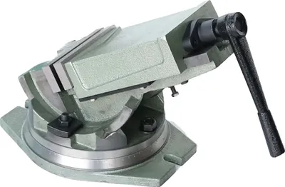 Produktbild von Schwerlast-Gusseisen-Maschinenvisier, 100 mm Backenbreite, 360° schwenkbarer Fuß, hochpräzise Backen