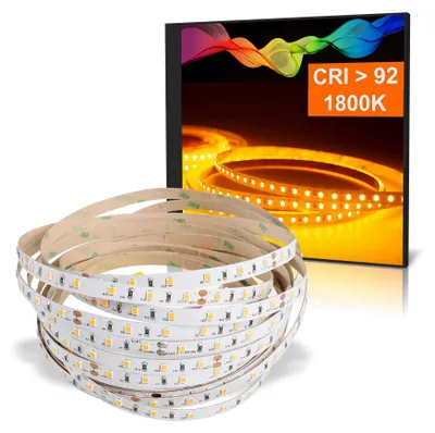 Produktbild von LED Strip 2835 Amber (1800K) CRI 92 36W 5 Meter 24V IP20