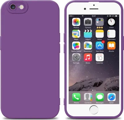 Produktbild von Cadorabo Hülle für Apple iPhone 6 PLUS / 6S PLUS Schutz Hülle in Lila TPU Silikon Etui Case Handyhülle