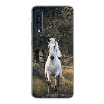 Produktbild von MuchoWow® Handyhülle Schutzhülle Hülle für Samsung Galaxy A30s Pferd - Natur - Schlamm Silikon Softcase Handy Hülle - Karteninhaber