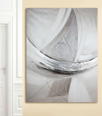 Produktbild von Gilde Bild Gemälde Wild Sailing handgemalt mit Textil -Segel L = 45 x B = 90 x H = 120 cm