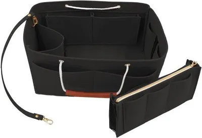 Produktbild von Schwarze Handtaschen-Organizer mit Ritsvak und Tragegriff