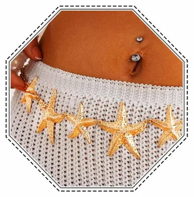 Productafbeelding van Boho Sterren Zee Ster Tailleketting voor Vrouwen
