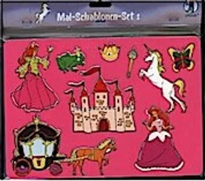 Produktbild von Mal-Schablonen-Set 1 ("Mädchen")