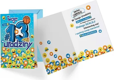 Produktbild von Karte PR-336 13. Geburtstag eines Jungen – Kukartka