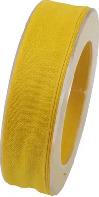 Produktbild von Webband, Schleifenband 25mm gelb 20m Rolle (1m=0,45EUR) Goldina