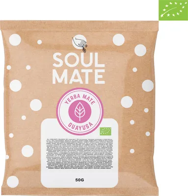 Produktbild von Soul Mate - Mate Tee Bio Probe Orgánica Guayusa 50g - 10% Ilex Guayusa - Rauchfrei, Mild - Natürliche Energie - Luftgetrocknet - Yerba Mate Brasilien
