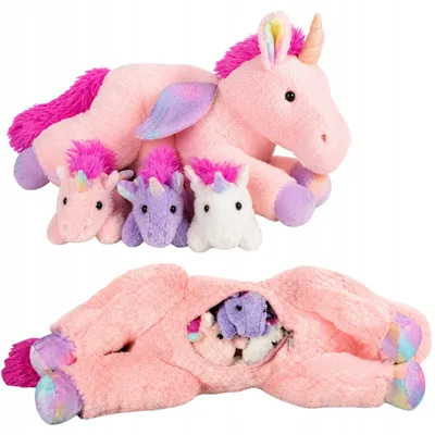 Produktbild von Kuscheltier Set Einhorn Mama mit 3 Babys Cozy Noxxiez FP504