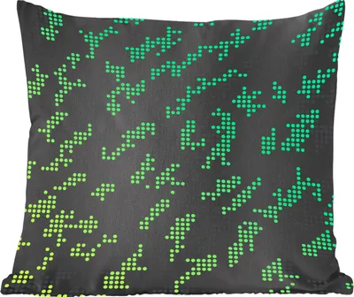 Produktbild von MuchoWow® Zierkissen Sofakissen Wohnzimmer Dekokissen 50x50 cm Camouflage-Muster aus grünen und grauen Punkten - Komfort - Sofakissen