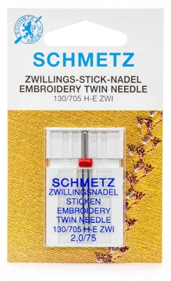 Produktbild von Doppelnadeln Schmetz Sticken 130/705 H-E ZWI 2,0