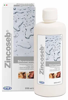 Produktbild von ICF Zincoseb Shampoo 250 ml | Talgüberproduktion & Schuppenbildung bei Hunden & Katzen