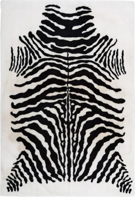 Produktbild von Rabbit Animal 400 Schwarz / Weiß 120cm x 160cm