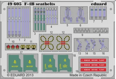Produktbild von F-4B seatbelts for Academy / 1:48