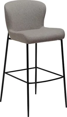 Zdjęcie produktu dla Glam Dan-Form stołek barowy bouclé jasnobrązowy.