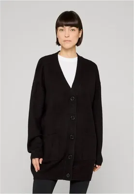 Image de Urban Classics Ladies - Chunky Fluffy Cardigan schwarz - XS