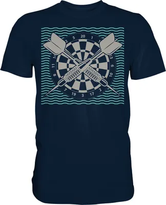 Produktbild von Dartscheibe Dart Sport Dartpfeile T-Shirt – Navy / M