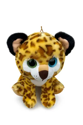 Produktbild von Plüschtier Leopard 30 cm mit unterschiedlichen Augenfarben – Weiches Kuscheltier, Stofftier