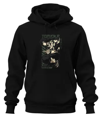 Obrázek produktu pro Giyu Tomioka Kimetsu no Yaiba Demon Slayer Anime Gift Uni mikina s kapucí, černá, 3XL