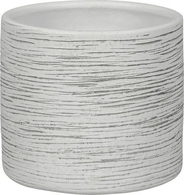 Produktbild von Blumentopf Passion for Pottery Le Havre Zylinder Keramik Ø 20 cm H 18 cm weiß
