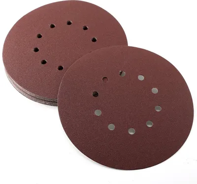 Produktbild von Schleifscheiben 225mm Klett 10 Loch Exzenter Schleifpapier Schleifblätter Korn 180 10 Stück