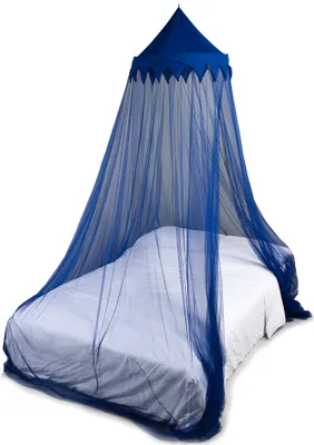 Produktbild von Deconet-Moskitonetz - Marrakesch - Oberring 65 cm x 1250 cm Umfang - Dunkelblau 1-2 Pers