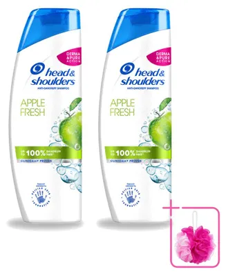 Productafbeelding van 2 x Head & Shoulders Shampoo, appelgeur - 400 ml - Voordeelverpakking - 2 stuks