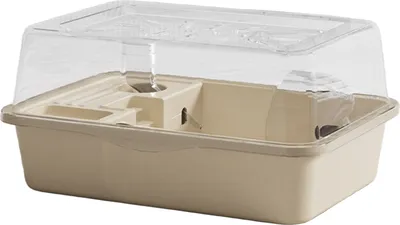 Produktbild von Großer Hamsterkäfig, oben zu öffnen, Meerschweinchenkäfige mit Wasserflasche, Laufrad, doppellagiges Spielhaus für Kleintiere, für Hasen, Mäuse, Igel
