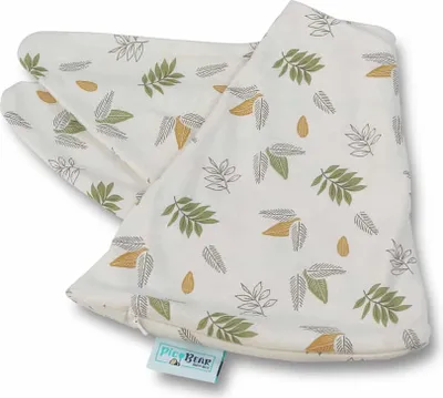 Produktbild von pic Bear Ersatzbezug für Stillmond 120cm x 27cm Dessin: Blätter Jersey