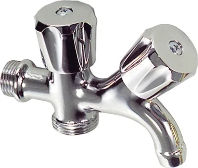 Produktbild von Doppelter Waschmaschinenhahn 1/2"