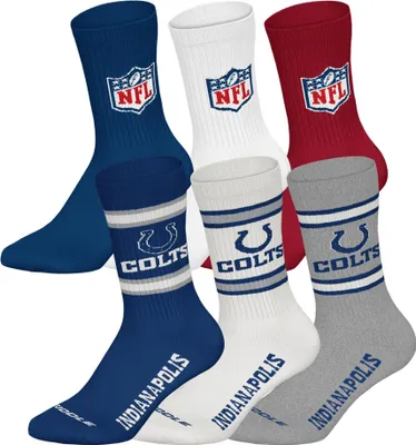 Produktbild von NFL Uni Socken, 6er Pack - NFL Teams, 6Pack Crew Socks, Football, Logo, Baumwollmischung Indianapolis Colts/Mix 43-46