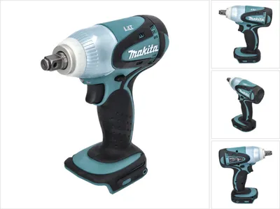 A cordless impact wrench is shown against a white background.