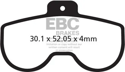 Zdjęcie produktu dla CFA383 - Klocki hamulcowe rowerowe (organiczne) EBC Brakes