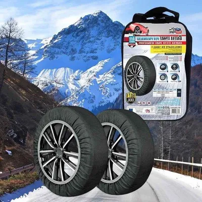 Immagine prodotto di Catene da neve in tessuto per pneumatici da auto - testate secondo la norma EN 16662-1 - nero - taglia (XXXL)
