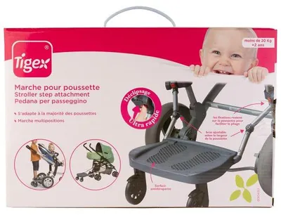 Produktbild von Tigex Mitfahrbrett Kinderwagen Zubehör grau universell
