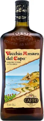 A bottle of Vecchio Amaro del Capo liqueur.