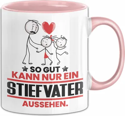 Produktbild von Stiefvater Geschenk Tasse So Gut Kann Nur Ein Stiefvater Aussehen Geschenkidee Kaffee-Becher (Rosa)